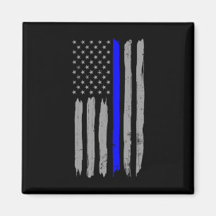 Vintage Unterstützung der Polizei von Thin Blue Li Magnet