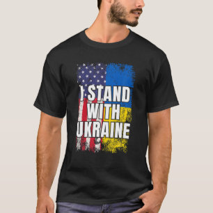 Vintage Unterstützung der Ukraine gegenüber der Uk T-Shirt