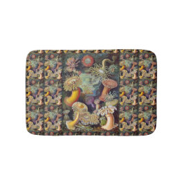 Vintage Unterwasserseelemone von Ernst Haeckel Badematte