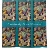 Vintage Unterwasserseelemone von Ernst Haeckel Duschvorhang (Vorderseite)