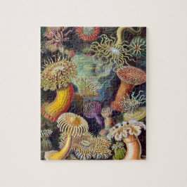 Vintage Unterwasserseelemone von Ernst Haeckel Puzzle