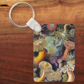 Vintage Unterwasserseelemone von Ernst Haeckel Schlüsselanhänger (Vorderseite)
