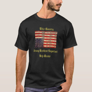 Vintage "Upside Down American Flag" erschüttert T-Shirt