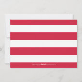 Vintage Urlaubskarte - Rot Feiertagskarte (Rückseite)