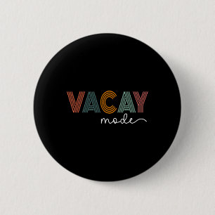 Vintage-Urlaubsmodus für Camping-Familienurlaube i Button