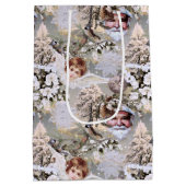 Vintage Urlaubsträume Mittlere Geschenktüte (Rückseite)