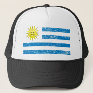 Vintage Uruguay-Flagge Truckerkappe