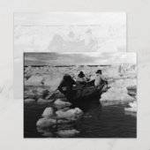 Vintage US Alaska Eskimo Jäger Postkarte (Vorne/Hinten)