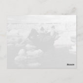 Vintage US Alaska Eskimo Jäger Postkarte (Rückseite)