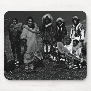 Vintage US Alaska Eskimo Tänzer Mousepad