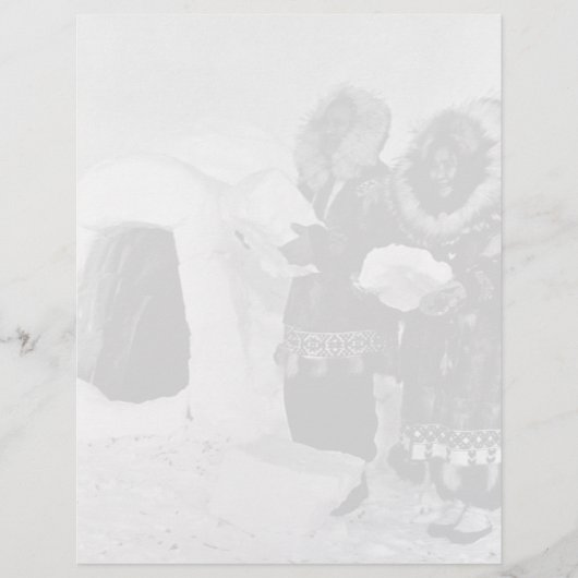 Vintage US Alaska Iglu-Erbauer (Vorderseite)