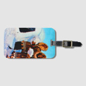 Vintage US Alaska Iglu-Erbauer Gepäckanhänger (Vorderseite (Horizontal))