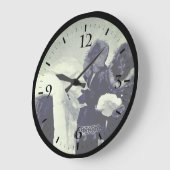 Vintage US Alaska Iglu-Erbauer Große Wanduhr (Winkel)