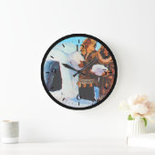 Vintage US Alaska Iglu-Erbauer Große Wanduhr (Zuhause)