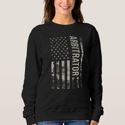 Vintage US American Flag Arbitrator Premium Sweatshirt (Vorderseite)