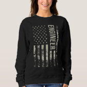 Vintage US American Flag Engineer Sweatshirt (Vorderseite)