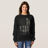 Vintage US American Flag Installer Sweatshirt (Vorne ganz)