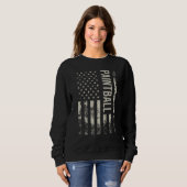 Vintage US American Flag Paintball Sweatshirt (Vorne ganz)