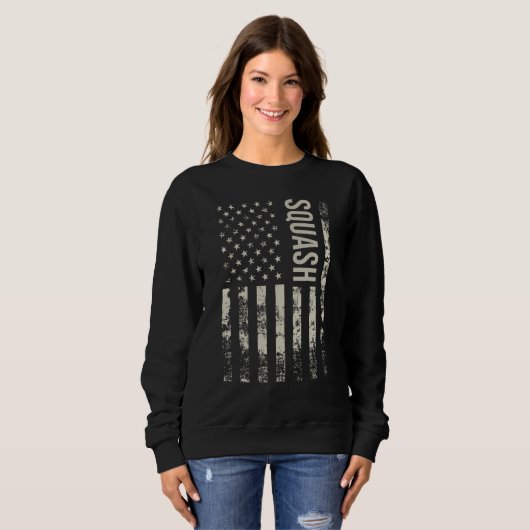 Vintage US American Flag Squash Sweatshirt (Vorne ganz)