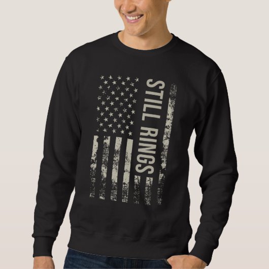 Vintage US American Flag Still Rings Sweatshirt (Vorderseite)