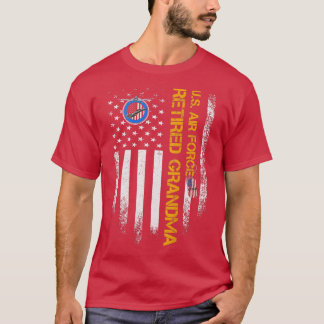 Vintage US-amerikanische Fahne Stolz ermüdet US Ai T-Shirt