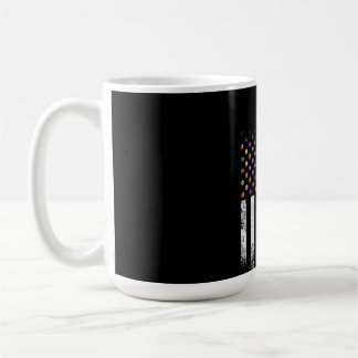 Vintage US-amerikanische Flag Pool Billiard Opa Kaffeetasse