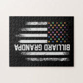 Vintage US-amerikanische Flag Pool Billiard Opa Puzzle (Horizontal)