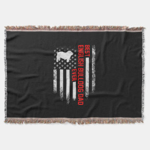 Vintage US-amerikanische Flagge Best English Bulld Decke