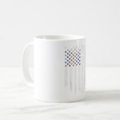 Vintage US-amerikanische Flagge Bester Bowling D Kaffeetasse (Vorderseite Links)