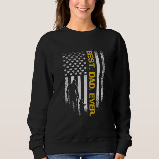 Vintage US-amerikanische Flagge Bester Vater je Va Sweatshirt
