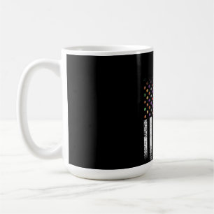 Vintage US-amerikanische Flagge Billiard Großvate Kaffeetasse