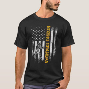 Vintage US-amerikanische Flagge Boxgrandpa Boxer S T-Shirt