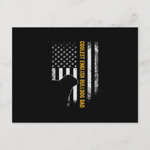 Vintage US-amerikanische Flagge Cooler englischer Feiertagspostkarte