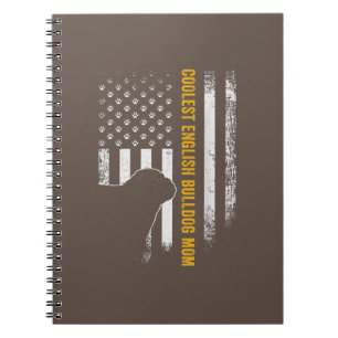 Vintage US-amerikanische Flagge Cooler englischer Notizblock