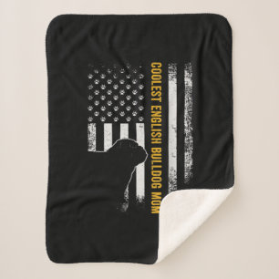 Vintage US-amerikanische Flagge Cooler englischer Sherpadecke