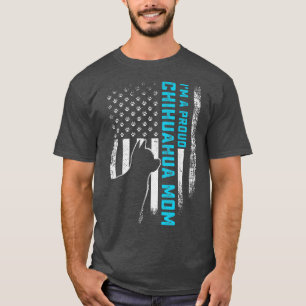 Vintage US-amerikanische Flagge Im A Proud Chihuah T-Shirt