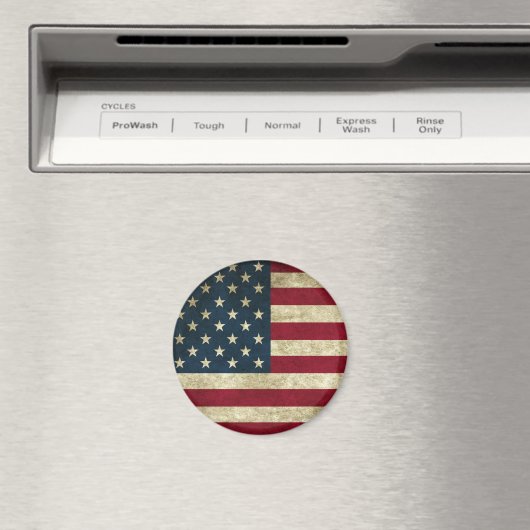 Vintage US-amerikanische Flagge Magnet (In Situ (Geschirrspüler))