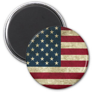 Vintage US-amerikanische Flagge Magnet