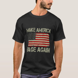 Vintage US-amerikanische Flagge Make America Rage T-Shirt
