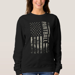 Vintage-US-amerikanische-Flagge-Paintball-Premium Sweatshirt