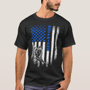 Vintage US-amerikanische Flagge Prockey Hockey Boy T-Shirt