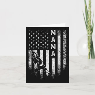 Vintage US-amerikanische Flagge Proud Badminton Ma Karte