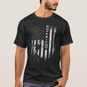 Vintage US-amerikanische Flagge Proud Bowling Boyf T-Shirt