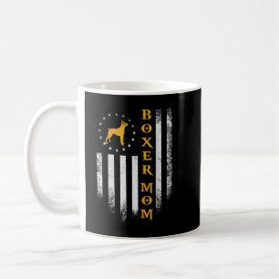 Vintage US-amerikanische Flagge Proud Boxer Dog Ma Kaffeetasse