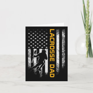 Vintage US-amerikanische Flagge Proud Lacrosse Vat Karte