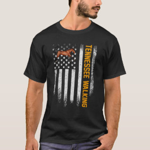 Vintage US-amerikanische Flagge Tennessee Walking  T-Shirt