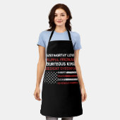 Vintage US-amerikanische Flaggen-Pfadfinder Live b Schürze (Getragen)