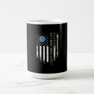 Vintage US-amerikanische Flaggenarmee Veteran Prou Kaffeetasse