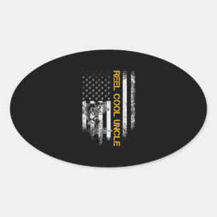 Vintage US-amerikanische Flaggenliste Cool Unwette Ovaler Aufkleber