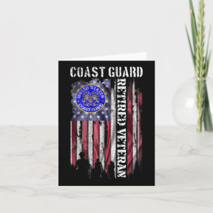 Vintage US-amerikanische Flaggenwächter - Proud-Re Karte